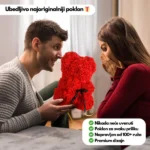 Medvedić od ruža - slika 4