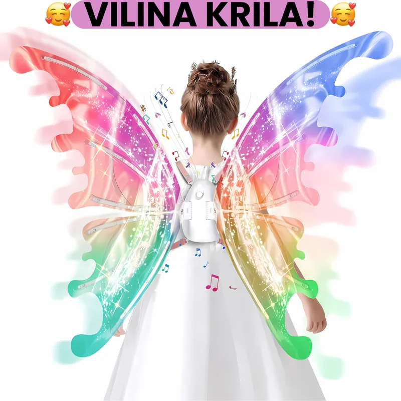 Vilina Krila za princeze vilinska krila za decu - prednja strana