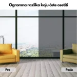 Reflektujuća ogledalo folija za stakla - slika 4