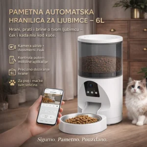 Automatksa hranilica sa kamerom za ljubimce