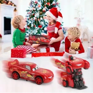 Munja McQueen robot RC auto transformers na daljinski-Cars Auto Robot Transformers - slika 2