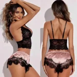 Čipkasti Set za Spavanje – Elegantni komplet (4 dela) - slika 3
