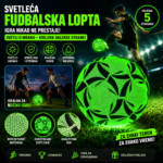 Svetleca fudbalska lopta zelena