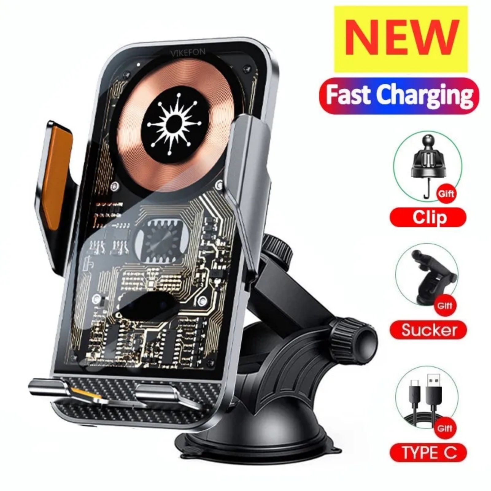IMG-0d59efdc41848ba026e5ff74e181c562-V.jpg 2u1 Pametni Auto držač i Bežični punjač za telefon sa IR senzorom C10