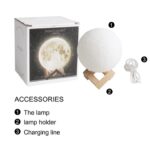 3D Meseceva lampa sa postoljem - slika 5