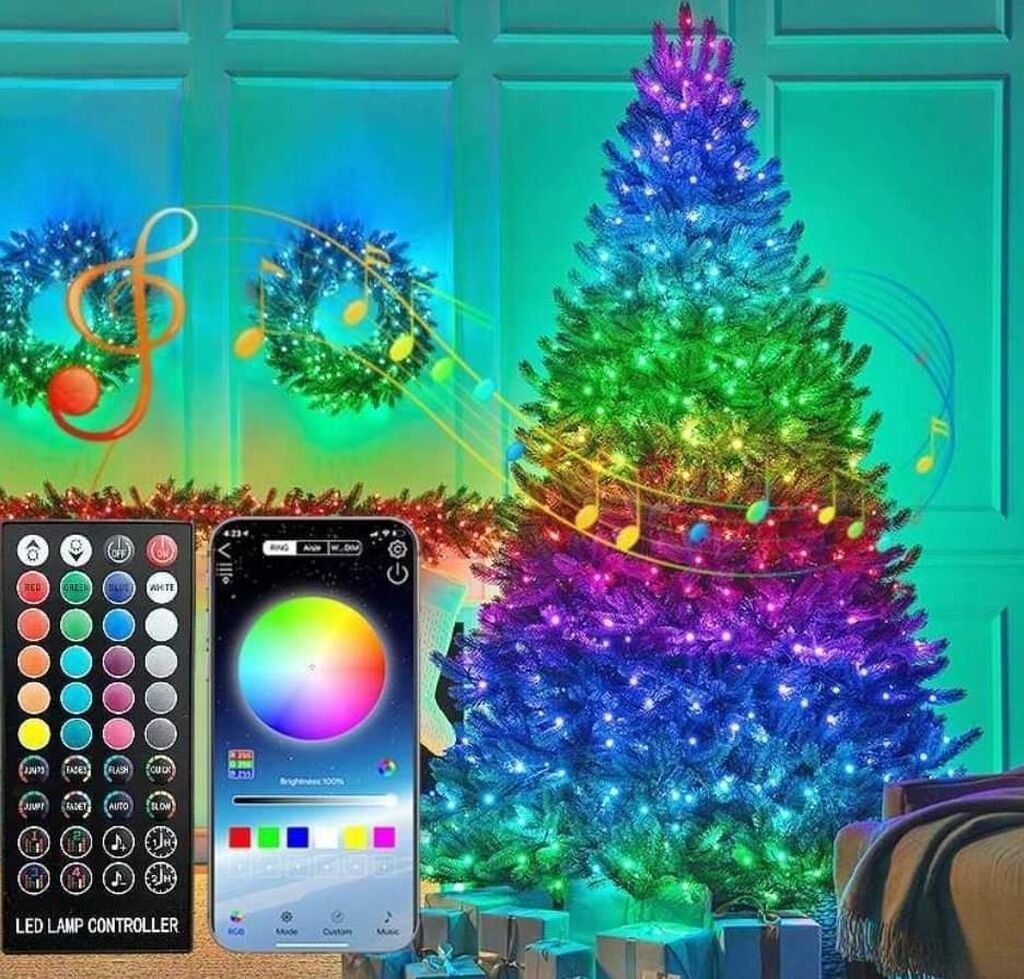 IMG-da072c5ff61d7e914dd22e6d4bee7c1c-V-1.jpg Rgb lampice za jelku 10m sa mobilnom kontrolom + daljinski