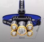 Lampa za glavu sa 5 led dioda 5*XPE - Lampa Za Glavu Sa 5 Led Dioda 4.Jpg