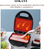 SOKANY SK-BBQ-132 Aparat za Tople Sendviče 800W – Grill i Panini Maker - Aparat Za Tople Sendvice 3 1.Jpg