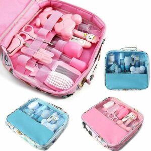 Veliki Baby Set za Negu i Higijenu Bebe sa Torbicom – Roze