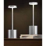 Bežična LED Stona Lampa sa Touch Kontrolom – Siva, 5000mAh - Bezicna Led Stona Lampa 2 4.Jpg