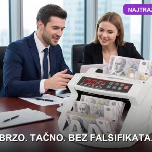 Profesionalni Brojač Novca sa UV Detekcijom i Automatskim Brojenjem Novčanica