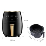 Air Fryer Friteza Na Vruć Vazduh 6L - slika 4
