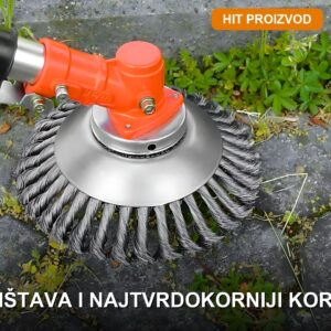 Čelična žičana glava za trimer — Uklanja korov, travu i mahovinu