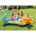 INTEX Dino Play Centar – Dečiji Bazen sa Toboganom i Prskalicama