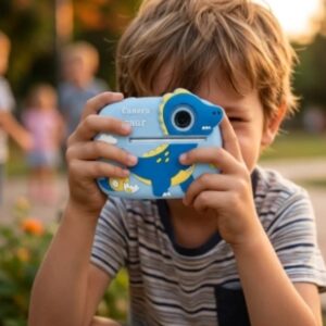 Dečiji fotoaparat sa štampačem slika — Plavi Dinosaurus (instant foto za decu 3-10 god.) - Deciji Fotoaparat Sa Stampacem Slika Dinosaurus Detalj Ekran.Jpg