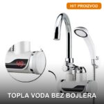Slavina na Zid sa Tušem — Električna, Grejač 3kW, Displej Temperature