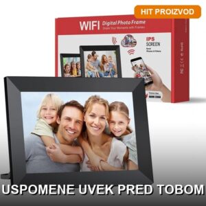 Digitalni Ram za Slike 10.1 inča sa WiFi i Frameo Aplikacijom
