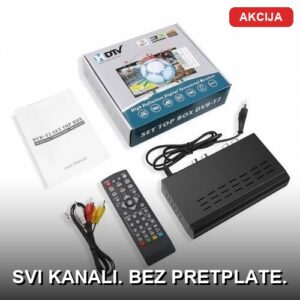 Digitalni TV Prijemnik DVB-T2 Set Top Box – HDMI, USB snimanje, sve besplatne kanale