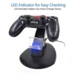 Dualni punjač za PS4 džojstik sa LED indikatorima i držačem za kontrolere - slika 5