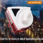 Dvostrani magnetni čistač prozora — čisti unutra i spolja istovremeno