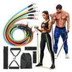 Elastične Trake za Vežbanje – Set od 5 Guma sa Priborom (88 kg)