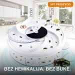 Električna klopka za muve sa rotirajućim hvatačem — USB napajanje