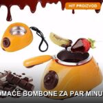 Električni aparat za čokoladne bombone — topljenje čokolade i izrada pralinki kod kuće