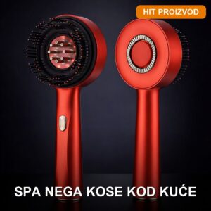 Električni češalj za masažu temena sa svetlosnom terapijom i vibracijom + ulje za kosu