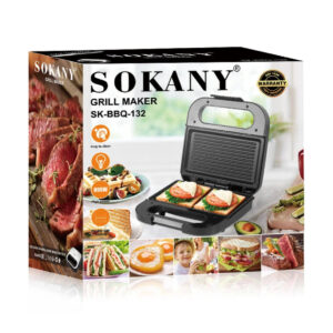 Sokany SK-BBQ-132 Električni Gril i Aparat za Sendviče 800W