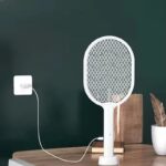 Električni reket protiv komaraca sa UV lampom 3000V — 2u1 reket i automatska lampa - Elektricni Reket Protiv Komaraca Upotreba Terasa.Jpg