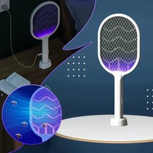 Električni reket protiv komaraca sa UV lampom 3000V — 2u1 reket i automatska lampa - Elektricni Reket Protiv Komaraca Uv Lampa Detalj.Jpg