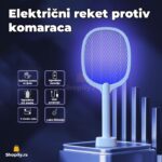 Električni Reket za Komarce sa LED Zamkom – Efikasna Zaštita od Insekata