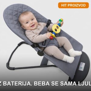 LullyBebe Ergonomska Njihalica za Bebe 0-24 Meseca — Bez Baterija