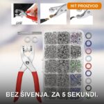 Fixino Profesionalni Set za Dugmad – Popravka Odeće bez Šivenja