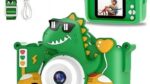 Fotoaparat za Decu Dinosaurus u Autu — Zeleni, Displej 2.0", Selfi Kamera i Igrice - Fotoaparat Za Decu Dinosaurus Zeleni Upotreba.Jpg