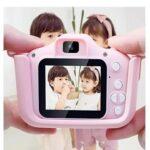 Fotoaparat za Decu Roze sa Ušima — Dvostruka Kamera, Ekran 2 inča, Igrice - Fotoaparat Za Decu Roze Sa Usima Slika 6.Jpg