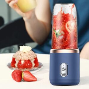 FreshGo Mini Prenosivi Blender za Smutije i Sokove — do 20 napitaka na jedno punjenje - Freshgo Prenosivi Blender Sechiva Detalj 1.Jpg