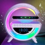 G LED Lampa 6u1 — Bluetooth Zvučnik, Punjač 15W, Sat i RGB Svetlosni Efekti - G Led Lampa 6U1 Bluetooth Zvucnik Punja Sat Slika 5.Jpg