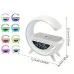 G LED Lampa 6u1 — Bluetooth Zvučnik, Punjač 15W, Sat i RGB Svetlosni Efekti - G Led Lampa Punjac Usb Upotreba 1.Jpg