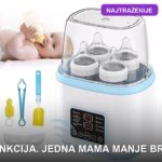 Grejač bebi flašica i sterilizator 8 u 1 — za formulu, sterilizaciju i kuvanje na pari