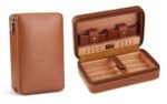 COHIBA Kožni Humidor Set za Putovanje – Španска Kedrovina, Crna/Braon - Humidor Kutija Set Za Putovanje 2.Jpg