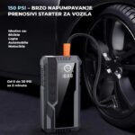 Jump Starter za Kola 4000A sa Kompresorom i LCD Ekranom - slika 3