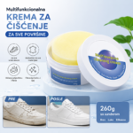 Bela Krema za Čišćenje Patika i Bele Obuće sa Sunđerom – 1+1 GRATIS