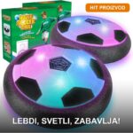Lebdeća lopta sa LED svetlima i penastim branicima za decu