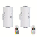 Pametna Zidna LED Lampa sa Senzorom Pokreta i RGB Osvetljenjem – Set 2 Komada