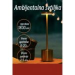 LED Prenosiva Lampa za Čitanje i Radni Sto – Bežična s Punjivom Baterijom - Led Prenosiva Lampa Bezicna Slika 6.Jpg