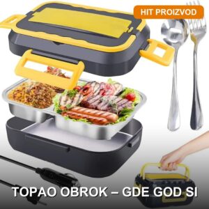 Lunch Hot Box PRO - Električna Posuda za Topao Obrok 12V/24V/220V