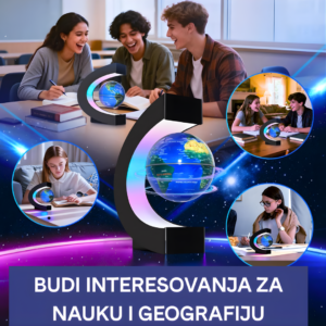 Magnetni Antigravitacioni Globus — Lebdeći Ukrasni Globus za Dom i Kancelariju - Magnetni Antigravitacioni Globus 2.Png