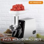 Električna mašina za mlevenje mesa Sokany SK-312 2500W sa aparatom za vakumiranje i 10 vakuum kesa
