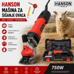 HANSON Mašina za Šišanje Ovaca 750W — Profesionalni Električni Šišač